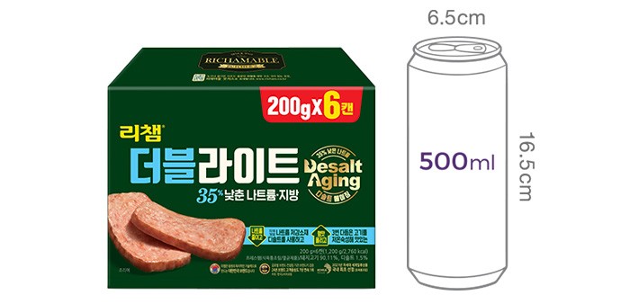 [동원] 리챔 오리지널 200g  x 6캔