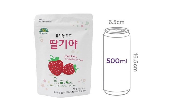 [오가닉스토리] 유기농 퍼프 딸기야 25g