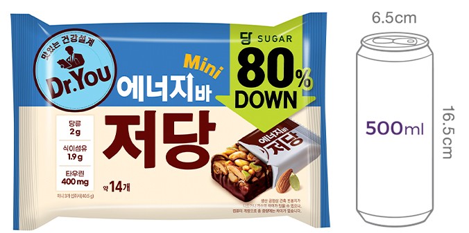 [닥터유] 저당 에너지바 미니 202.5g