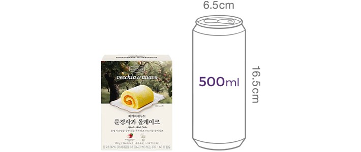 [베키아에누보] 문경사과 롤케이크 250g