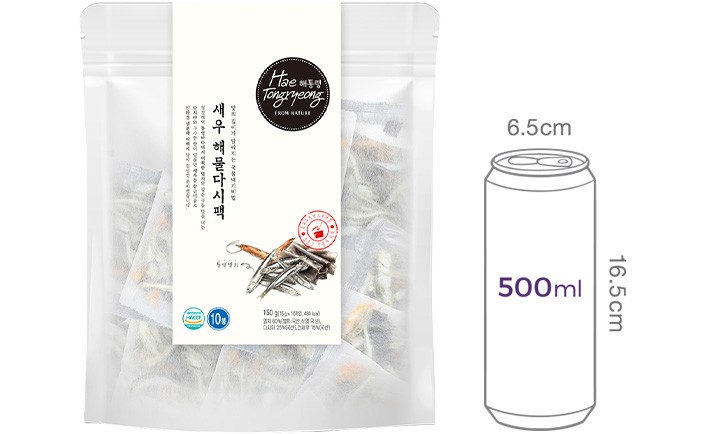 [해통령] 새우 해물 다시팩 15g X 10입