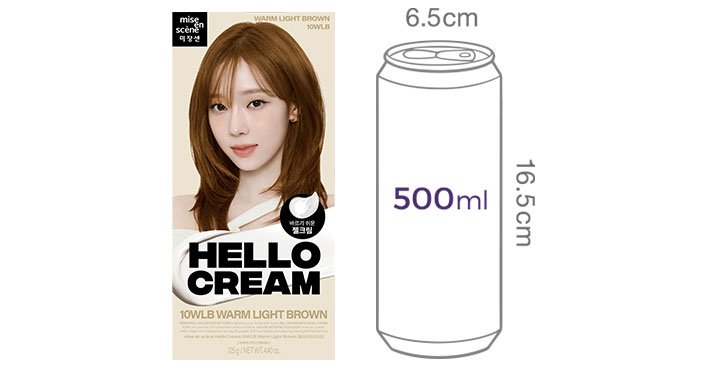 [미쟝센] 뉴 헬로크림 10WLB 웜라이트브라운 125g