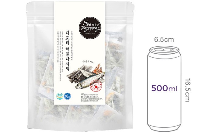[해통령] 디포리 해물 다시팩 15g X 10입