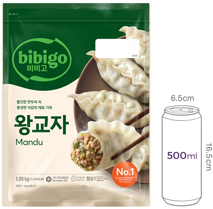 [비비고] 왕교자 만두 대용량 1.05kg