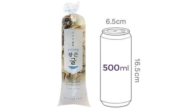 [삼삼물산] 프리미엄 왕큰 굴 200g (대굴, 생물)