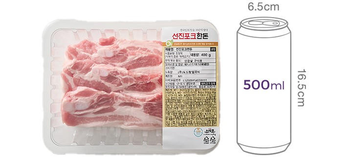 [선진포크한돈] 삼겹살 구이용 400g