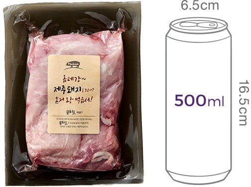 [몬트락] 무항생제 제주 뒷다리 제육용 400g (냉장)