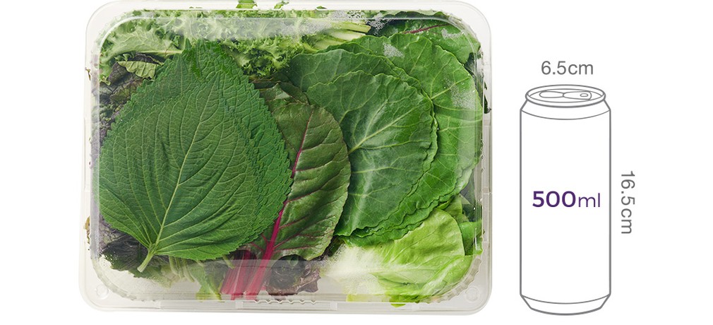 친환경 버라이어티 쌈채소 모둠 700g