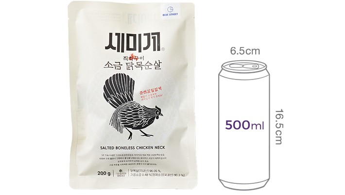 [세미계] 소금 닭목순살 직화구이 200g