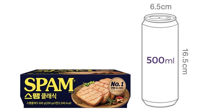 [스팸] 클래식 200g x 3캔