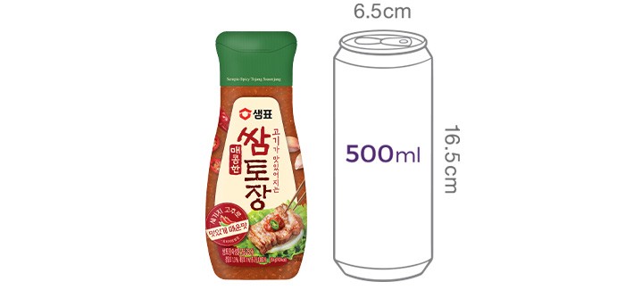 [샘표] 스퀴즈 매콤한 쌈토장 350g