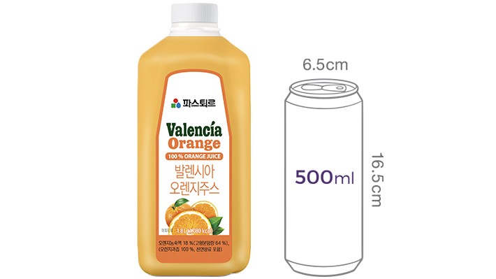 [파스퇴르] 발렌시아 오렌지주스 1.8L