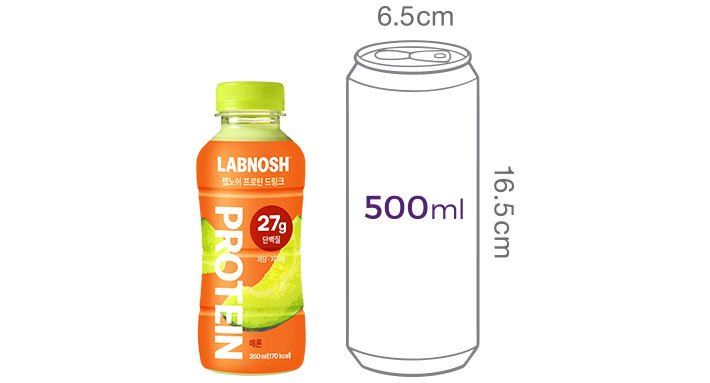 [랩노쉬] 프로틴 드링크 미니 메론 (260mL X 6개입)
