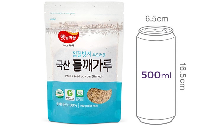 [햇님마을] 껍질벗겨 부드러운 국산 들깨가루 100g
