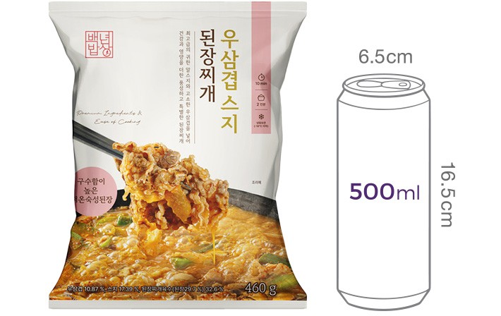 [백년밥상] 우삼겹 스지 된장찌개