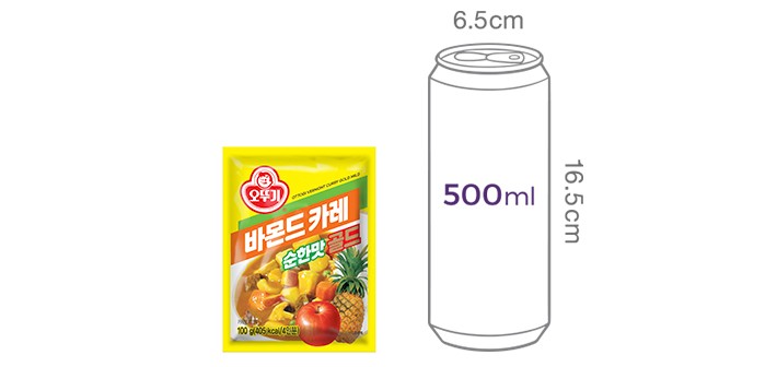 [오뚜기] 바몬드카레골드 순한맛 100G