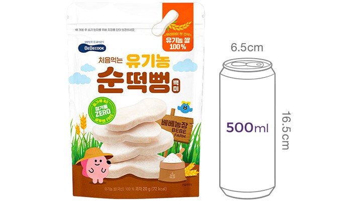 [베베쿡] 순떡뻥 백미 20g