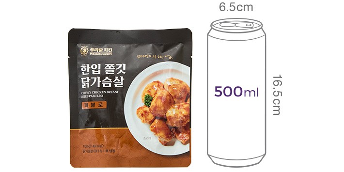 [푸라닭] 쫄깃 한입 닭가슴살 파불로 100g