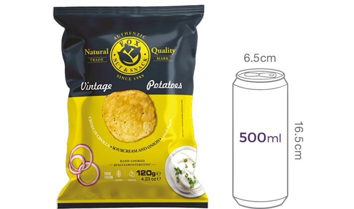 [폭스] 프리미엄 감자칩 사워크림&어니언 120g