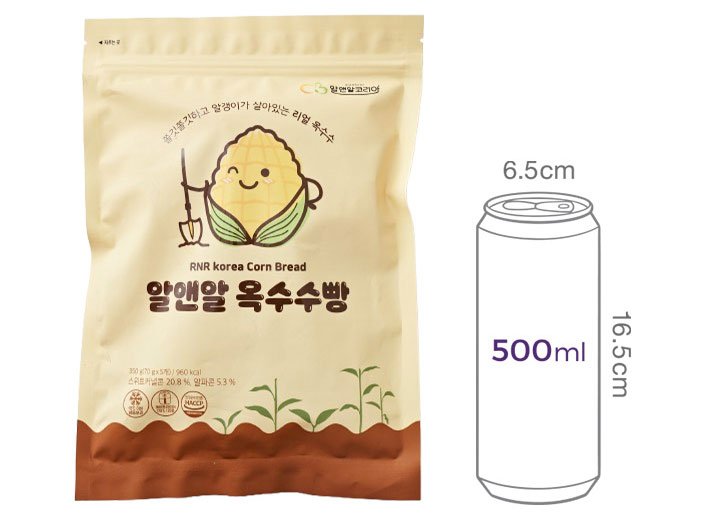 옥수수빵 생지 (70gX5개입)