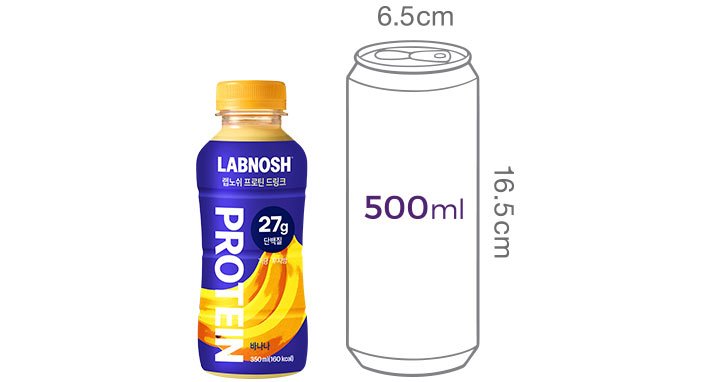 [랩노쉬] 프로틴 드링크 미니 바나나 (260mL X 6개입)