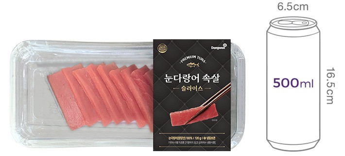 눈다랑어 속살(슬라이스) 120g (냉동)