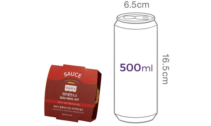 [멜스] 제주 프리미엄 멜젓소스 1구