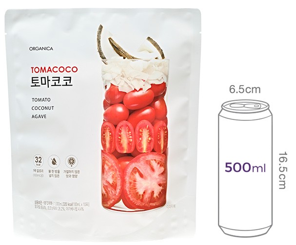 [올가니카] 토마코코 비가열 착즙주스 (100mL X 10개)