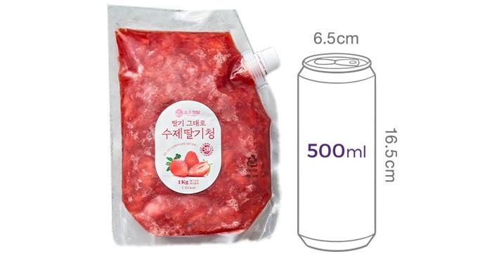 [소소미담] 딸기 그대로 수제 딸기청 1kg