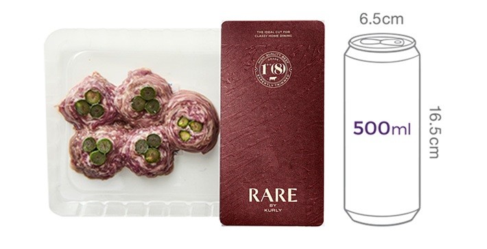 [RARE : 레어] 1++(8) 한우 아스파라거스 말이 150g