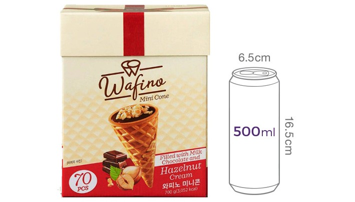 [와피노] 미니 초코콘 대용량 박스 700g
