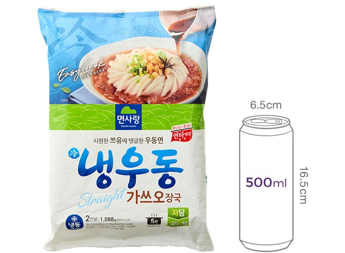 [면사랑] 저당 가쓰오 냉우동 (2인분)