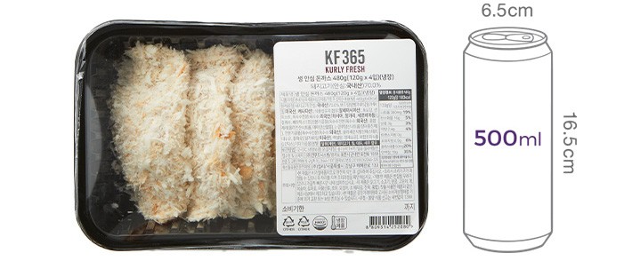 [KF365] 생 안심 돈까스 480g (120g*4입)(냉장)