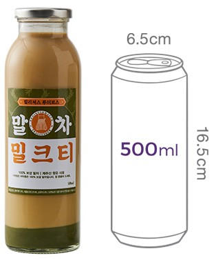 [컬리멤버스][틸리셔스] 수제 루이보스 말차 밀크티 500mL
