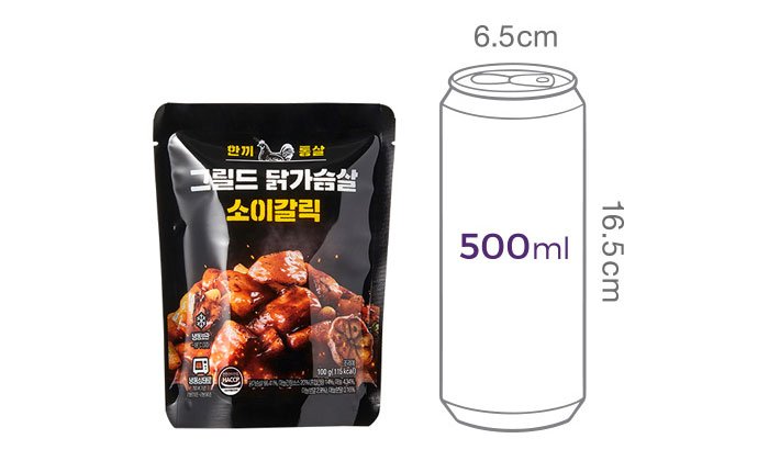 [한끼통살] 그릴드 닭가슴살 소이갈릭맛 (1입)