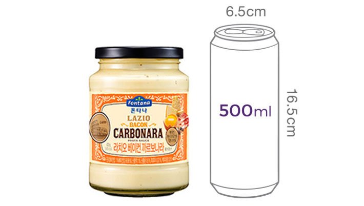 [폰타나] 라치오 베이컨 까르보나라 파스타소스 430g