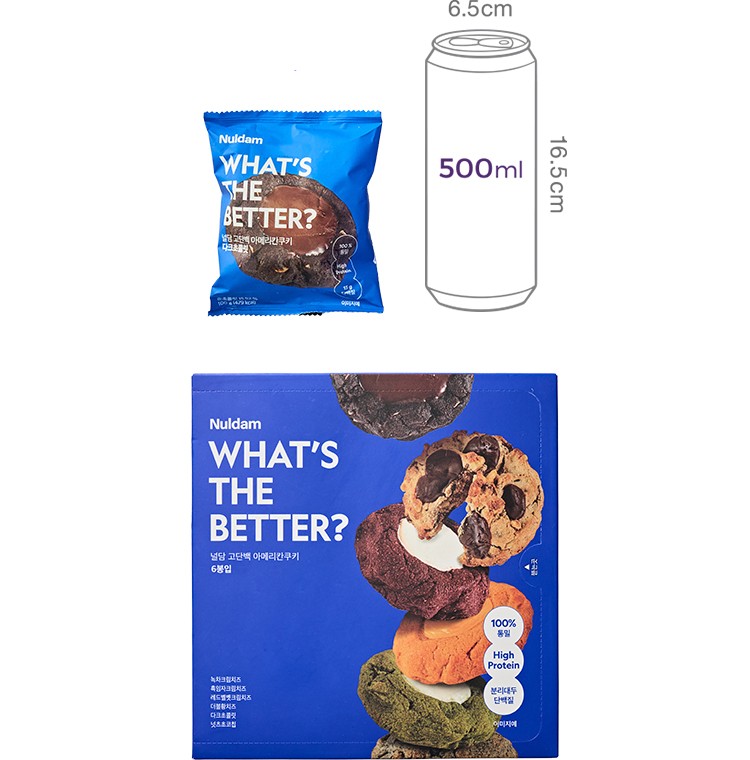 [널담] 아메리칸 쿠키 6개입 (100g x 6입)