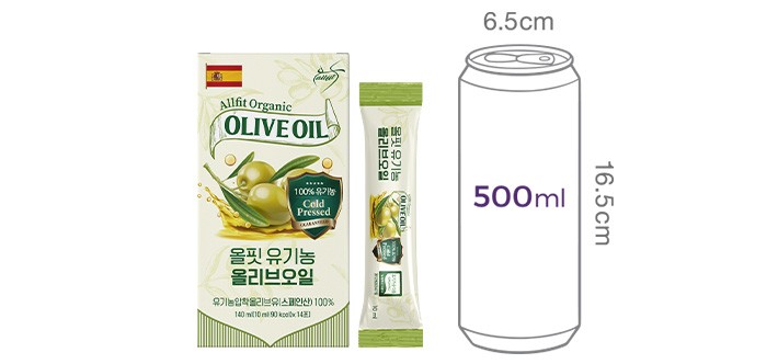 [올핏] 유기농 엑스트라 버진 올리브 오일 (14포)