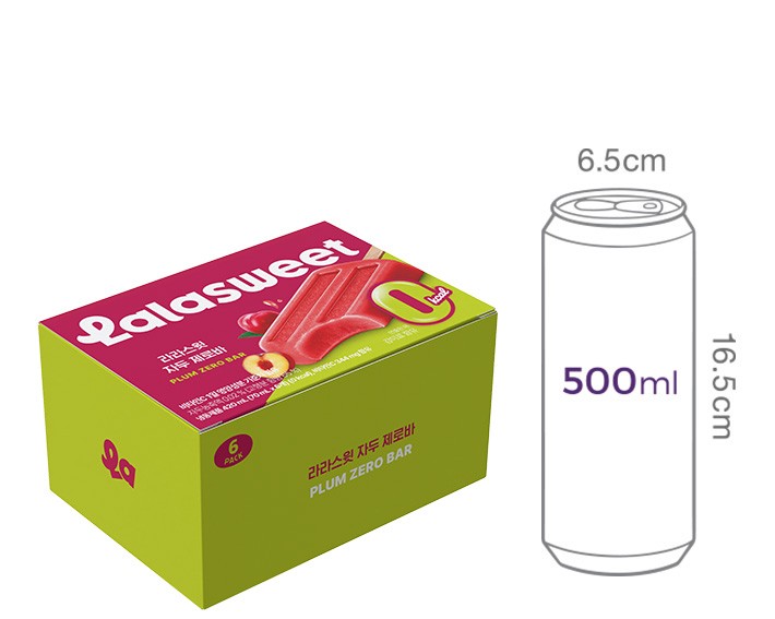 [라라스윗] 자두 제로바 70mL X 6개입