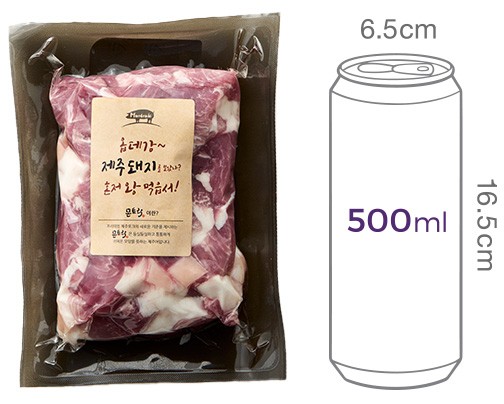 [몬트락] 무항생제 제주 앞다리 찌개용 400g (냉장)