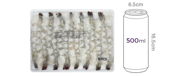[바른생선] 프리미엄 튀김용 노바시새우 15미 450g (특대, 냉동)
