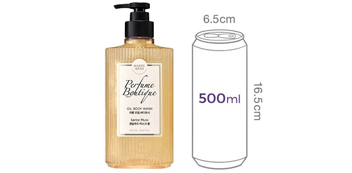 [해피바스] 퍼퓸부티크 오일 바디워시 상탈 머스크 500ml