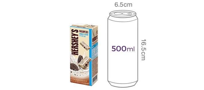[매일] 허쉬 초콜릿 드링크 쿠키앤크림 (235mL X 24입)
