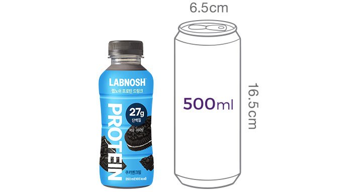 [랩노쉬] 프로틴 드링크 미니 쿠키앤크림 (260mL X 6개입)