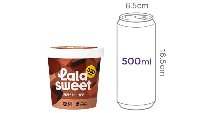 [라라스윗] 초콜릿 아이스크림 474mL 