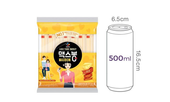 [맥스봉] 치즈 소시지 525g