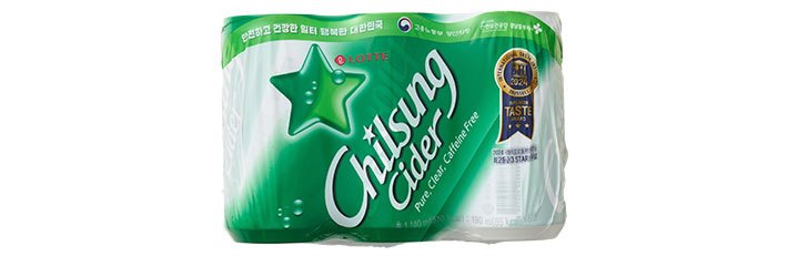 [롯데칠성] 칠성사이다 (190mL X 6개)