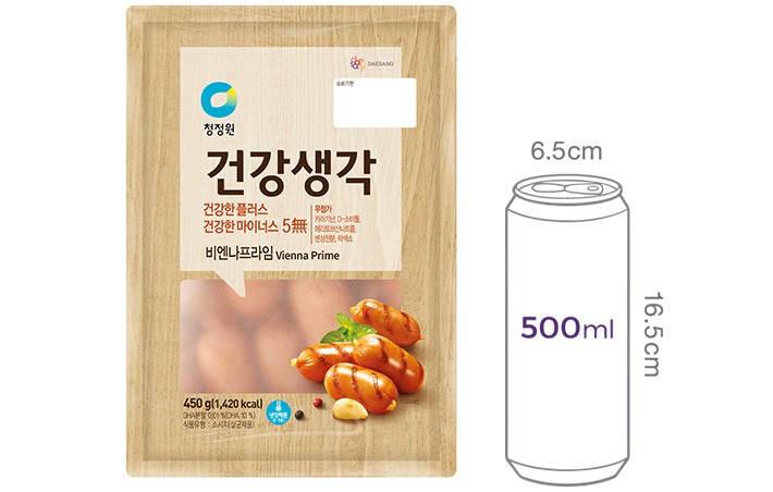 [청정원] 건강생각 비엔나 프라임 450g