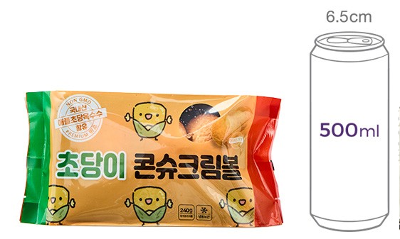 초당이 콘슈크림볼 도너츠 (80g X 3개)