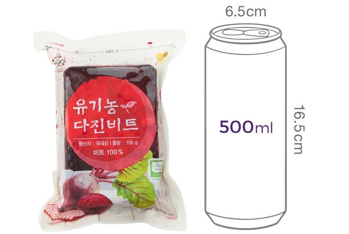 유기농 다진 비트 100g x 2입